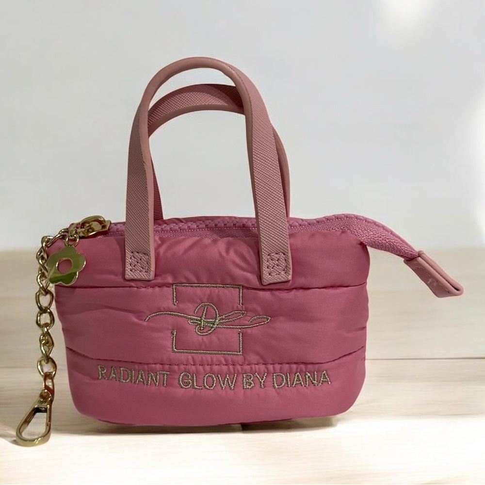 Mini Puffy Tote Keychain Bag